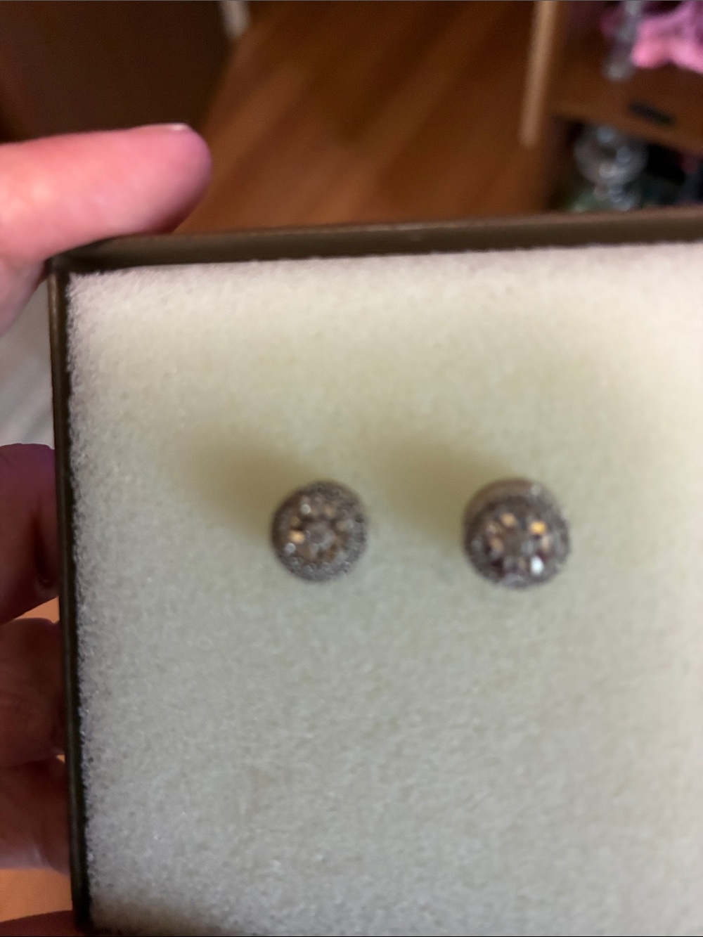 Kay Jewelers SK9 .925 Sterling Silver Micro Pavé Round Cluster Stud Earrings